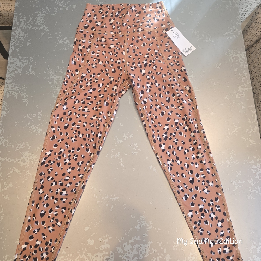 Sage Athletic Leopard Print Leggings